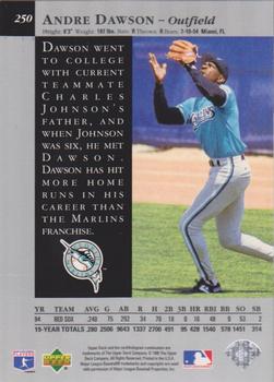1995 Upper Deck - Special Edition #250 Andre Dawson Back