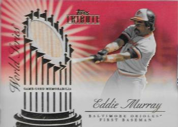 2012 Topps Tribute - World Series Swatches Red #WSS-EM Eddie Murray Front