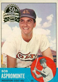 2012 Topps Heritage - 50th Anniversary Buybacks #45 Bob Aspromonte Front