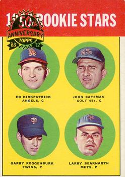 2012 Topps Heritage - 50th Anniversary Buybacks #386 1963 Rookie Stars (Ed Kirkpatrick / John Bateman / Garry Roggenburk / Larry Bearnarth) Front