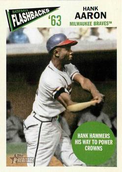 2012 Topps Heritage - Baseball Flashbacks #BF-HA Hank Aaron Front