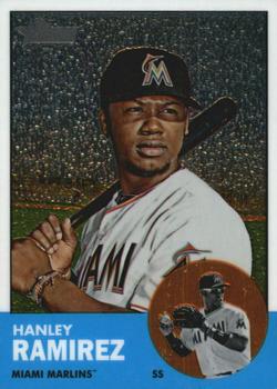 2012 Topps Heritage - Chrome #HP19 Hanley Ramirez Front