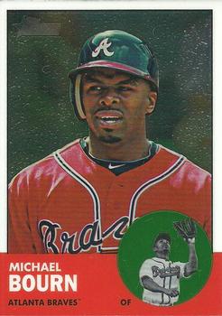 2012 Topps Heritage - Chrome #HP25 Michael Bourn Front
