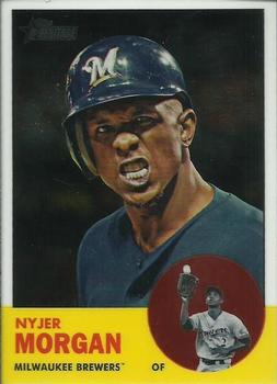 2012 Topps Heritage - Chrome #HP37 Nyjer Morgan Front
