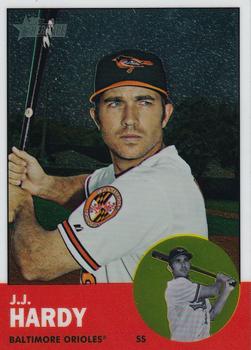 2012 Topps Heritage - Chrome #HP41 J.J. Hardy Front