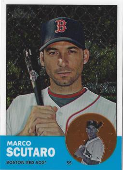 2012 Topps Heritage - Chrome #HP44 Marco Scutaro Front
