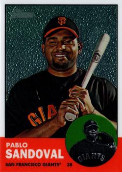 2012 Topps Heritage - Chrome #HP82 Pablo Sandoval Front