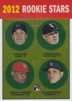 2012 Topps Heritage - Chrome #HP96 John Gaub / Addison Reed / Adron Chambers / Dellin Betances Front
