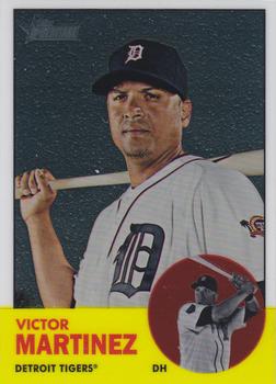 2012 Topps Heritage - Chrome #HP20 Victor Martinez Front