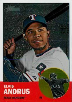 2012 Topps Heritage - Chrome #HP30 Elvis Andrus Front