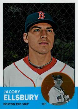 2012 Topps Heritage - Chrome #HP4 Jacoby Ellsbury Front