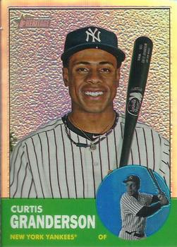 2012 Topps Heritage - Chrome Refractors #HP7 Curtis Granderson Front