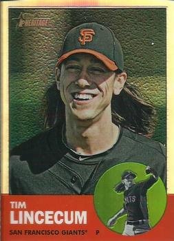 2012 Topps Heritage - Chrome Refractors #HP52 Tim Lincecum Front