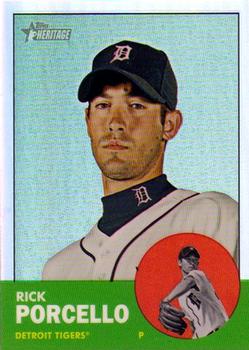 2012 Topps Heritage - Chrome Refractors #HP89 Rick Porcello Front