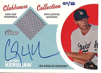2023 Topps Heritage Clayton Kershaw RELIC CLUBHOUSE COLLECTION
