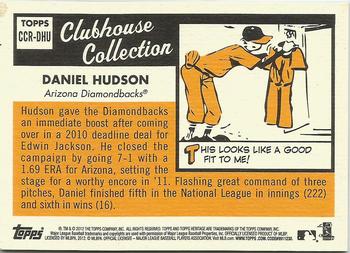 2012 Topps Heritage - Clubhouse Collection Relics #CCR-DHU Daniel Hudson Back