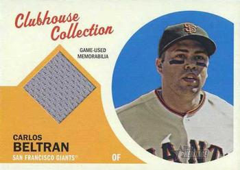 2012 Topps Heritage - Clubhouse Collection Relics #CCR-CB Carlos Beltran Front