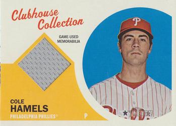 2012 Topps Heritage - Clubhouse Collection Relics #CCR-CH Cole Hamels Front