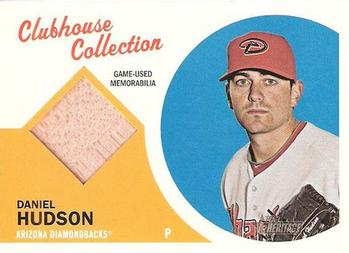 2012 Topps Heritage - Clubhouse Collection Relics #CCR-DHU Daniel Hudson Front