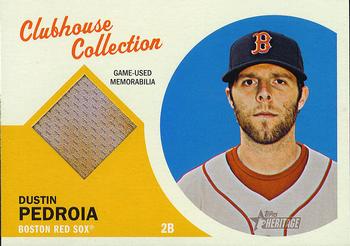 2012 Topps Heritage - Clubhouse Collection Relics #CCR-DP Dustin Pedroia Front