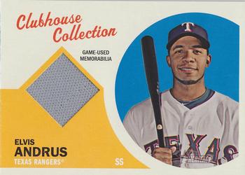 2012 Topps Heritage - Clubhouse Collection Relics #CCR-EA Elvis Andrus Front