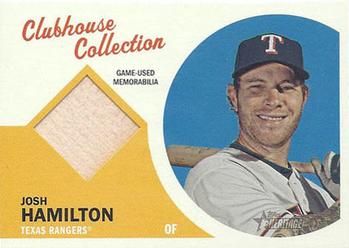 2012 Topps Heritage - Clubhouse Collection Relics #CCR-JH Josh Hamilton Front
