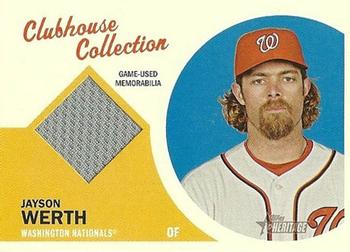 2012 Topps Heritage - Clubhouse Collection Relics #CCR-JWE Jayson Werth Front