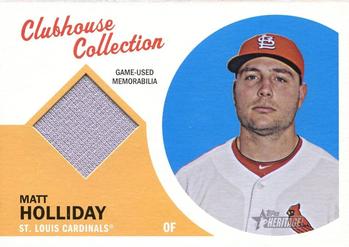 2012 Topps Heritage - Clubhouse Collection Relics #CCR-MH Matt Holliday Front