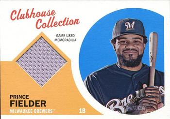 2012 Topps Heritage - Clubhouse Collection Relics #CCR-PF Prince Fielder Front