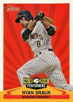 2012 Topps Heritage - New Age Performers #NAP-RB Ryan Braun Front