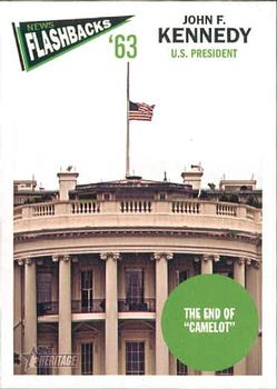 2012 Topps Heritage - News Flashbacks #NF-JK John F. Kennedy Front