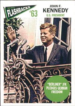 2012 Topps Heritage - News Flashbacks #NF-JKE John F. Kennedy Front