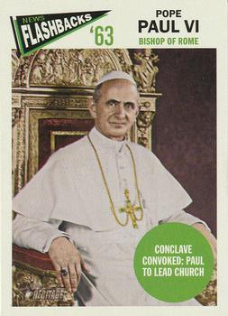 2012 Topps Heritage - News Flashbacks #NF-PP Pope Paul VI Front
