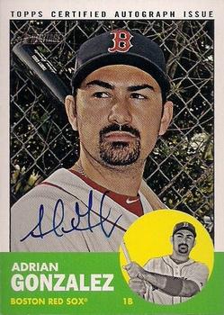 2012 Topps Heritage - Real One Autographs #ROA-AG Adrian Gonzalez Front
