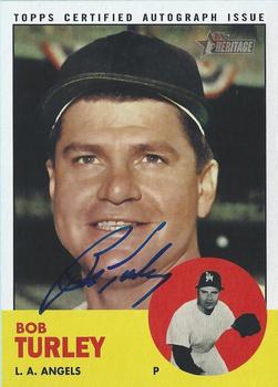 2012 Topps Heritage - Real One Autographs #ROA-BT Bob Turley Front