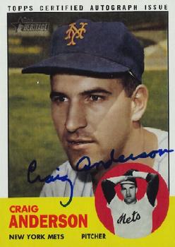2012 Topps Heritage - Real One Autographs #ROA-CA Craig Anderson Front