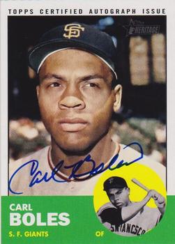 2012 Topps Heritage - Real One Autographs #ROA-CBO Carl Boles Front