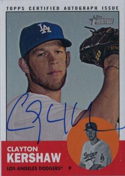 2012 Topps Heritage - Real One Autographs #ROA-CK Clayton Kershaw Front