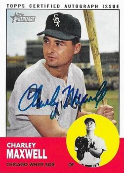 2012 Topps Heritage - Real One Autographs #ROA-CM Charley Maxwell Front