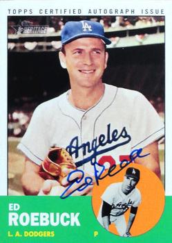 2012 Topps Heritage - Real One Autographs #ROA-ER Ed Roebuck Front