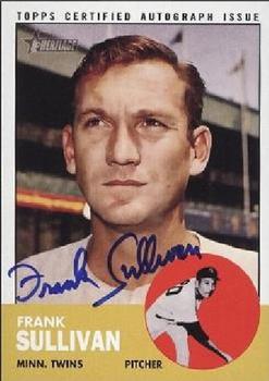 2012 Topps Heritage - Real One Autographs #ROA-FS Frank Sullivan Front