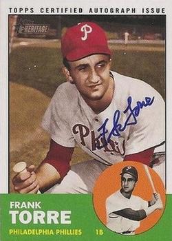 2012 Topps Heritage - Real One Autographs #ROA-FTO Frank Torre Front