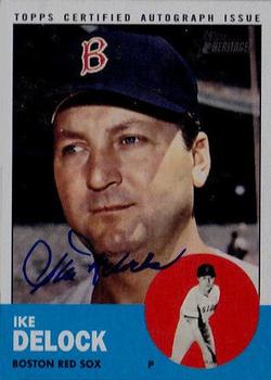 2012 Topps Heritage - Real One Autographs #ROA-ID Ike Delock Front