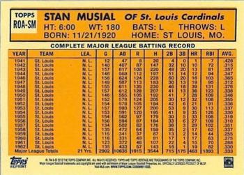 2012 Topps Heritage - Real One Autographs #ROA-SM Stan Musial Back