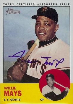2012 Topps Heritage - Real One Autographs #ROA-WM Willie Mays Front