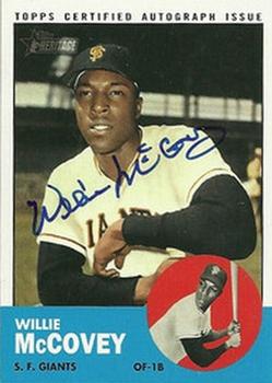 2012 Topps Heritage - Real One Autographs #ROA-WMC Willie McCovey Front