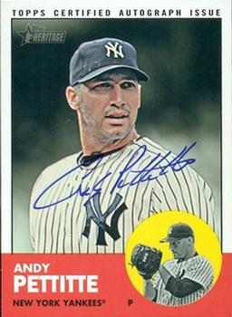 2012 Topps Heritage - Real One Autographs #ROA-AP Andy Pettitte Front