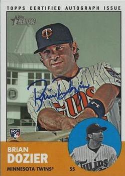 2012 Topps Heritage - Real One Autographs #ROA-DZ Brian Dozier Front