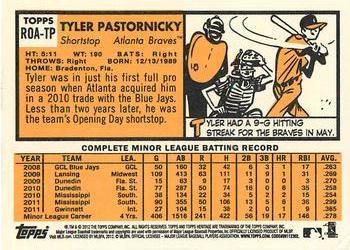2012 Topps Heritage - Real One Autographs #ROA-TP Tyler Pastornicky Back