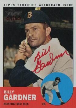 2012 Topps Heritage - Real One Autographs Red Ink #ROA-BGA Billy Gardner Front